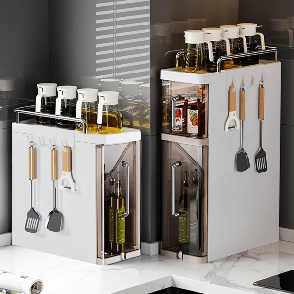 2/3 Layer Storage Shelf Kitchen Pull-Out Spice Rack