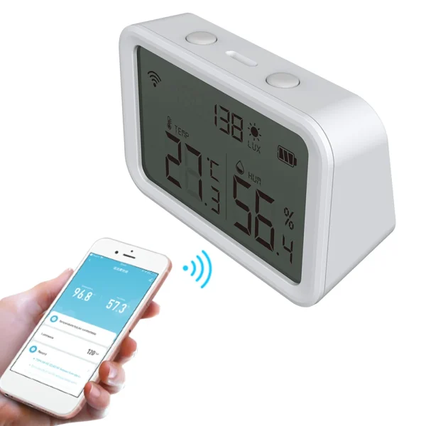 3in1 Wifi Temperature Humidity Brightness Sensor Alarm